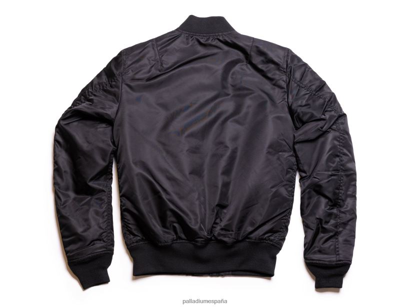 hombres chaqueta de vuelo de la ciudad Palladium negro chaquetas DF42XP346