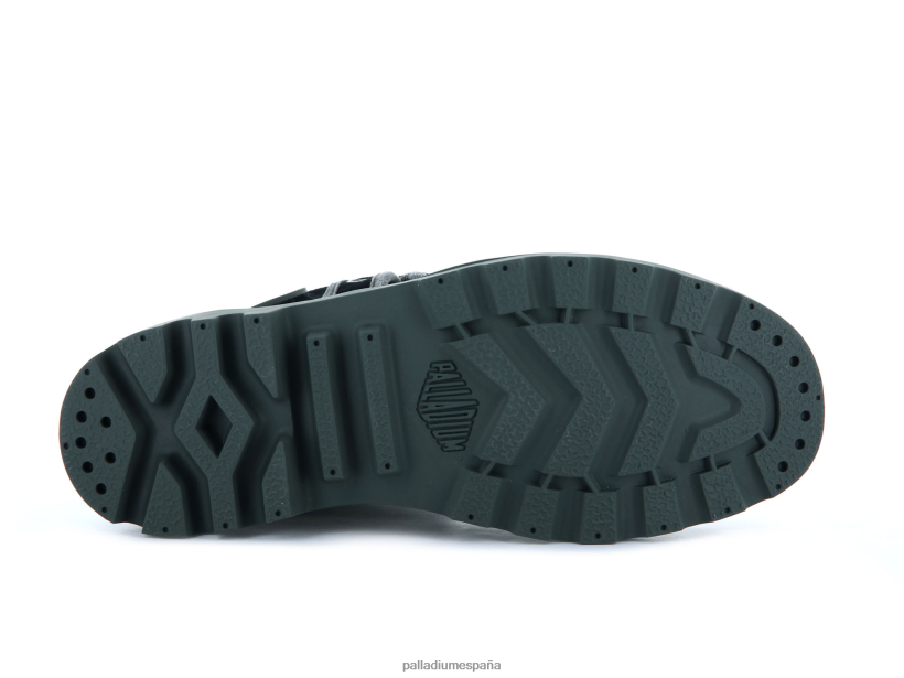 hombres holgado Palladium metálico/negro botas DF42XP49