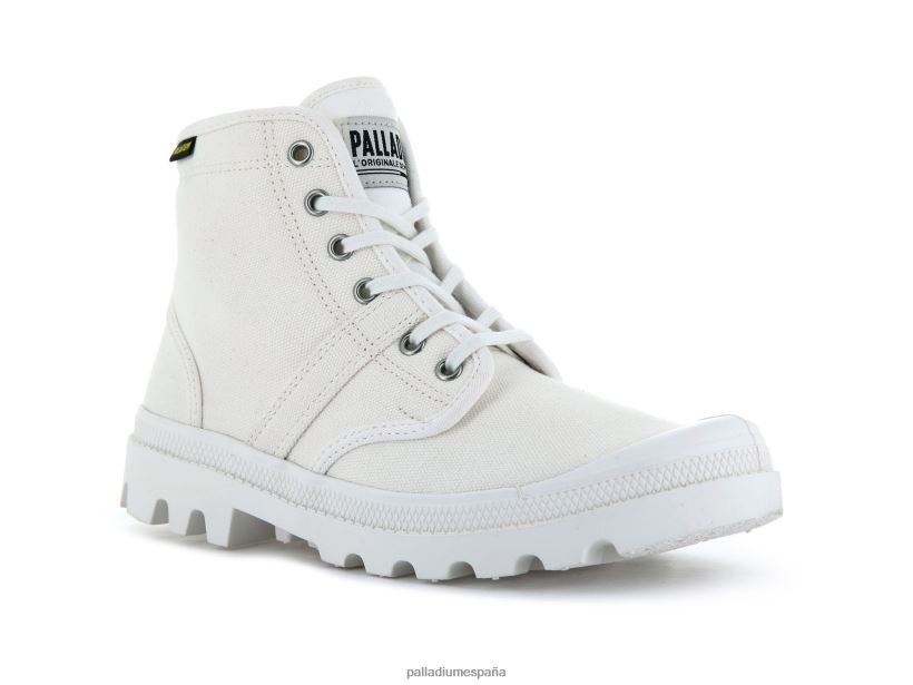 hombres pallabrousse Palladium estrella blanca botas DF42XP62