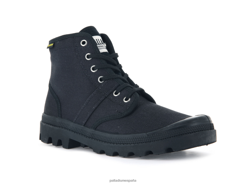 hombres pallabrousse Palladium negro botas DF42XP56
