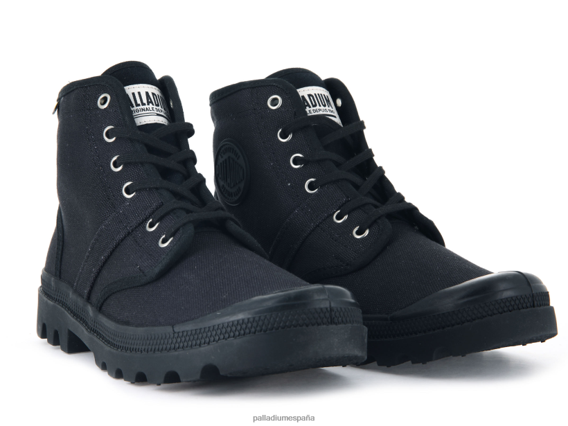 hombres pallabrousse Palladium negro botas DF42XP56