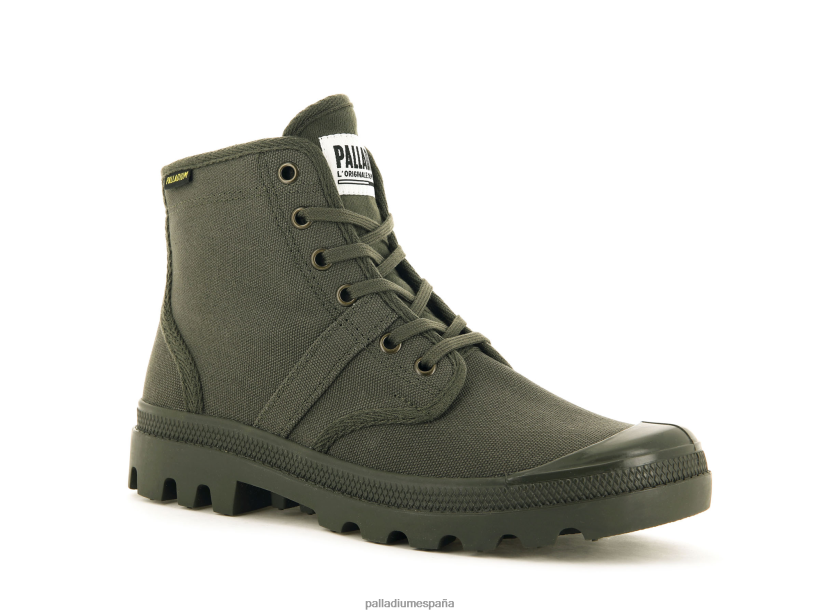 hombres pallabrousse Palladium noche de oliva botas DF42XP38