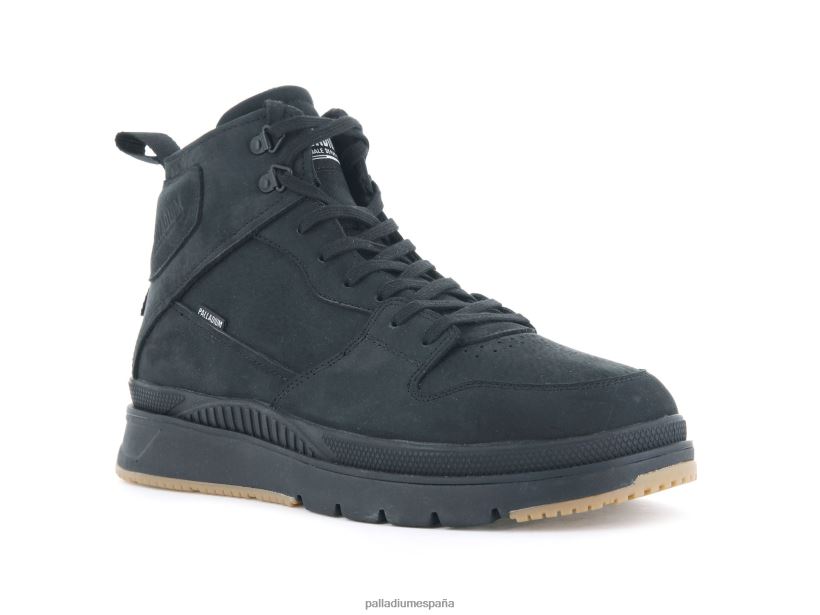 hombres pallasider hola nubuck Palladium negro botas DF42XP33