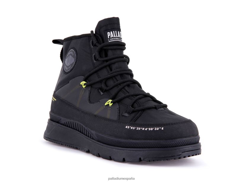 hombres pallasider travel waterproofplus Palladium negro botas DF42XP31