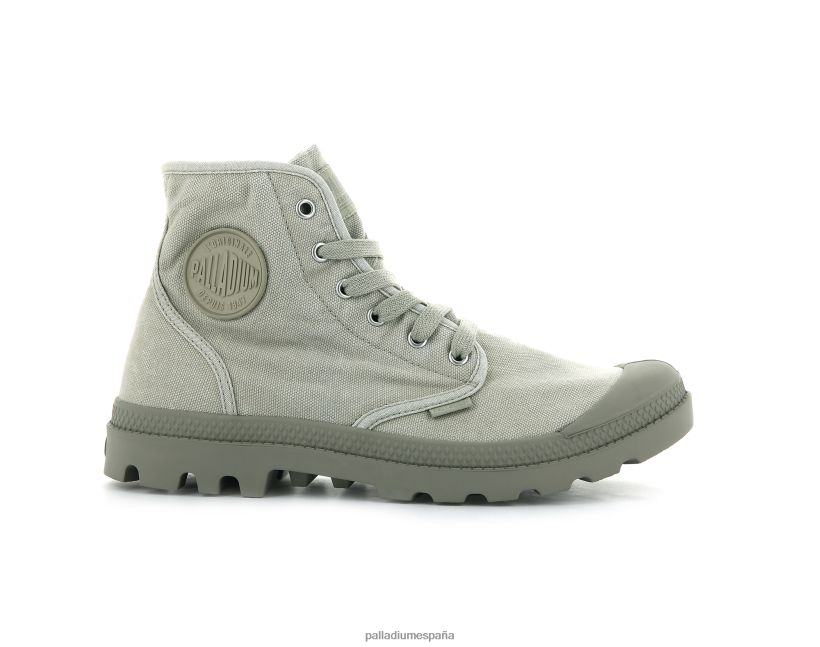 hombres pampa hola Palladium eucalipto/aluminio botas DF42XP91