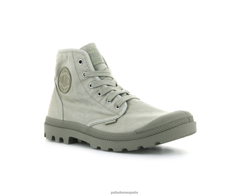 hombres pampa hola Palladium eucalipto/aluminio botas DF42XP91