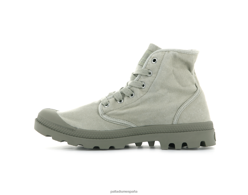 hombres pampa hola Palladium eucalipto/aluminio botas DF42XP91