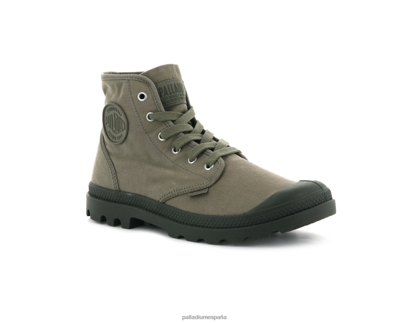 hombres pampa hola Palladium verde oscuro botas DF42XP102
