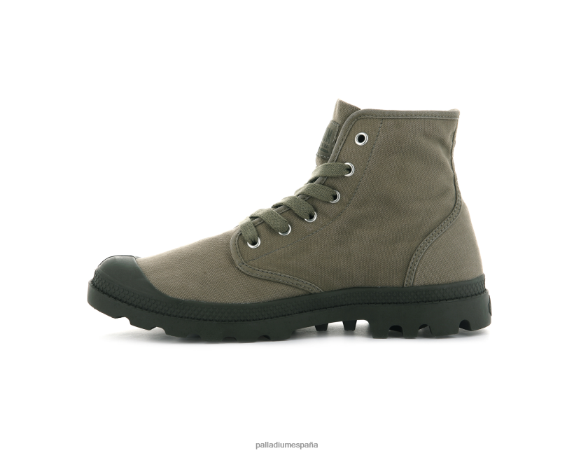 hombres pampa hola Palladium verde oscuro botas DF42XP102