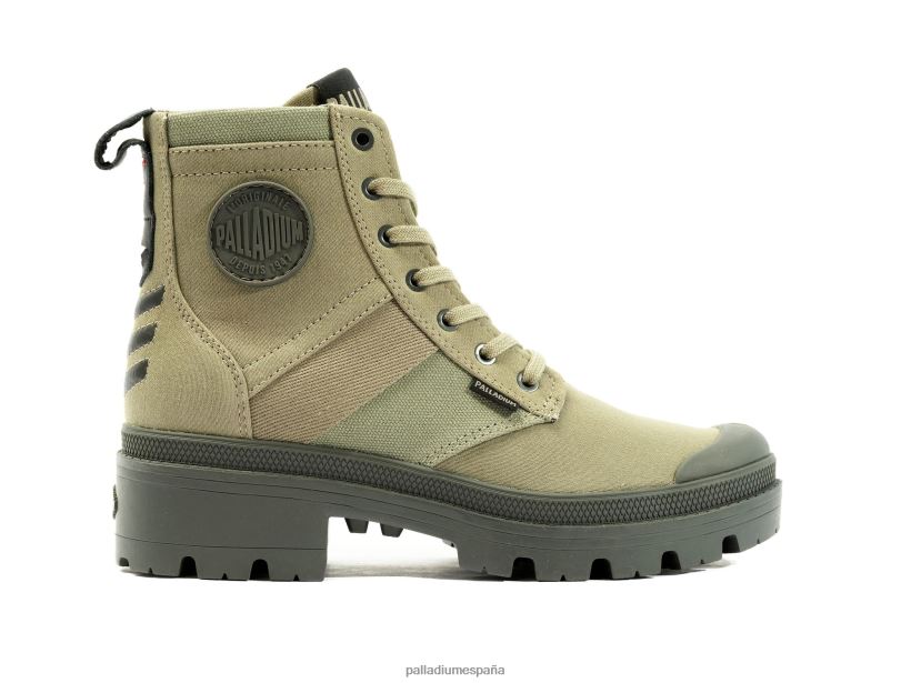 mujer pallabase hola ejército Palladium vetiver botas DF42XP216