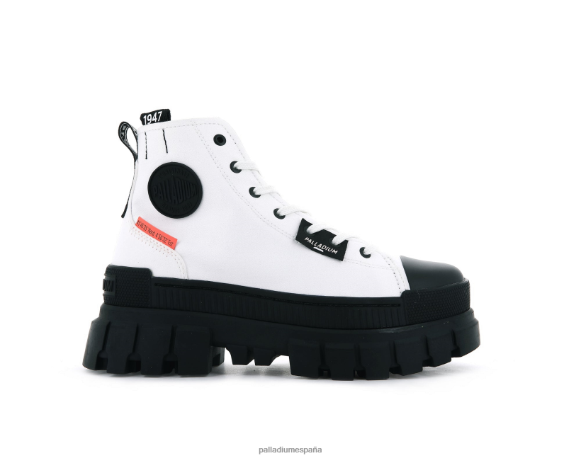 mujer revuelta hola tx Palladium estrella blanca botas DF42XP250