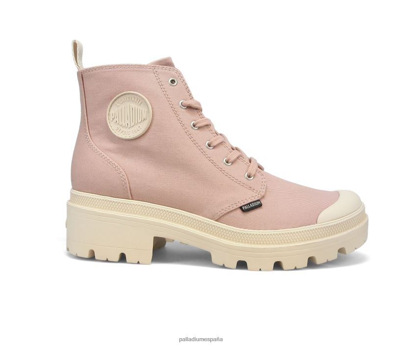 mujer sarga pallabase Palladium rosa botas DF42XP278