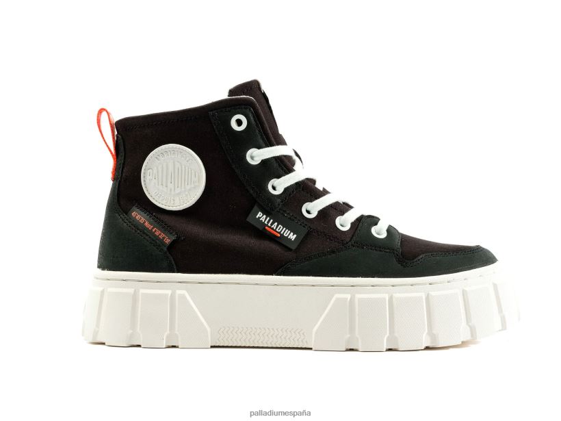 mujer pallatower hola Palladium negro zapatos DF42XP286