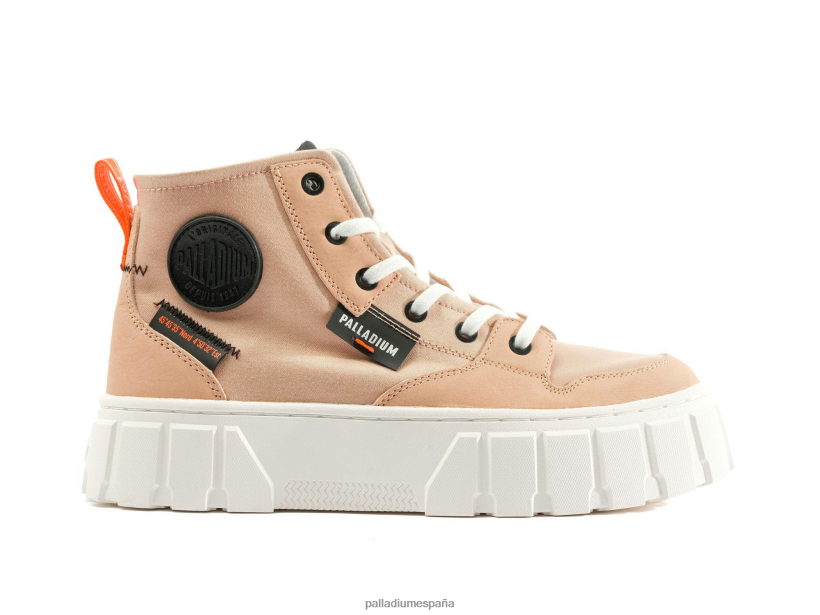 mujer pallatower hola Palladium polvo desnudo zapatos DF42XP287