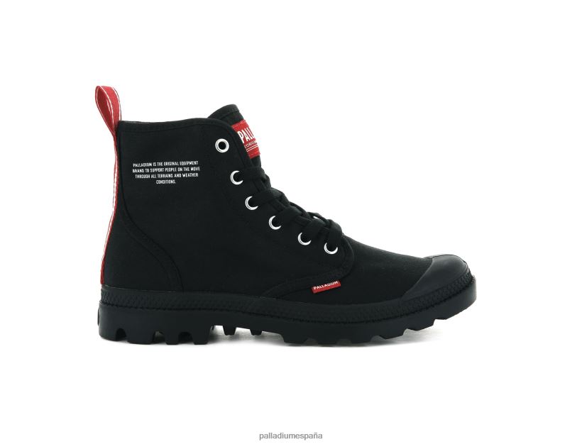 unisexo pampa hola atrévete Palladium negro botas DF42XP107