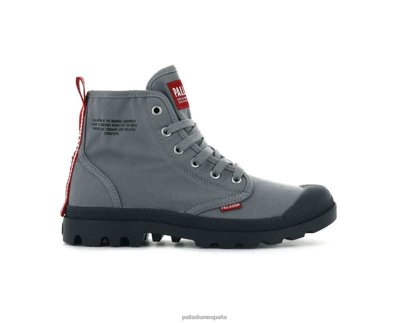 unisexo pampa hola atrévete Palladium titanio botas DF42XP99
