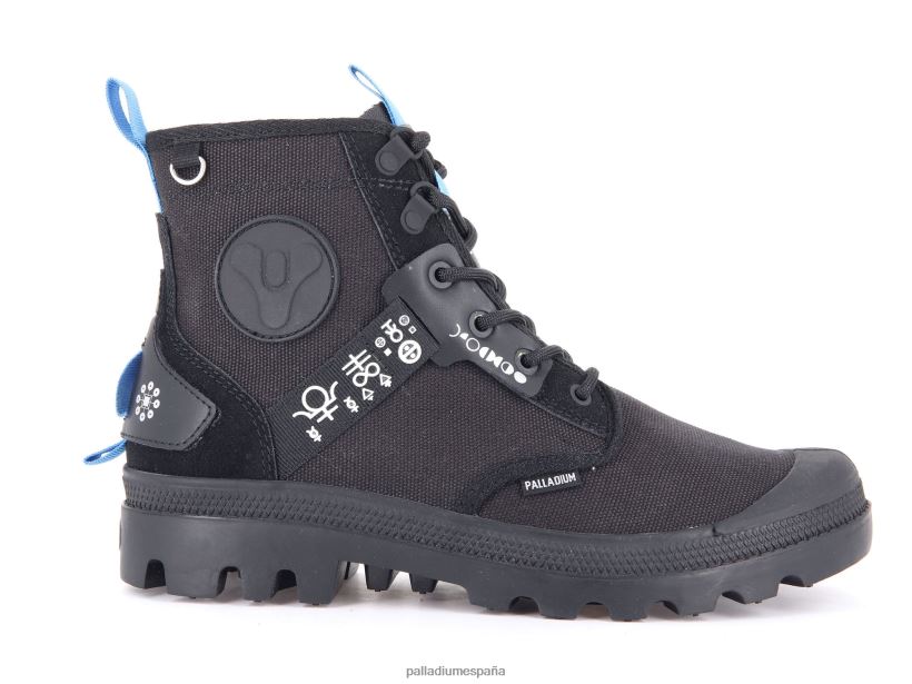 unisexo pampa x destino Palladium negro botas DF42XP34