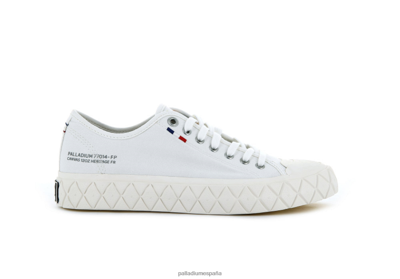 unisexo lienzo palla ace Palladium estrella blanca zapatos DF42XP187