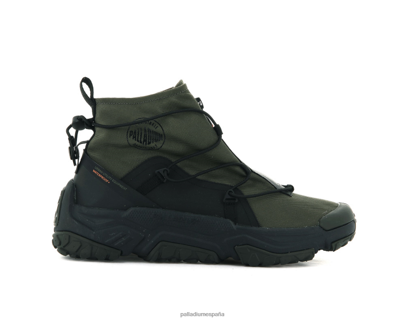 unisexo off-grid hi zip impermeable plus Palladium noche de oliva zapatos DF42XP179