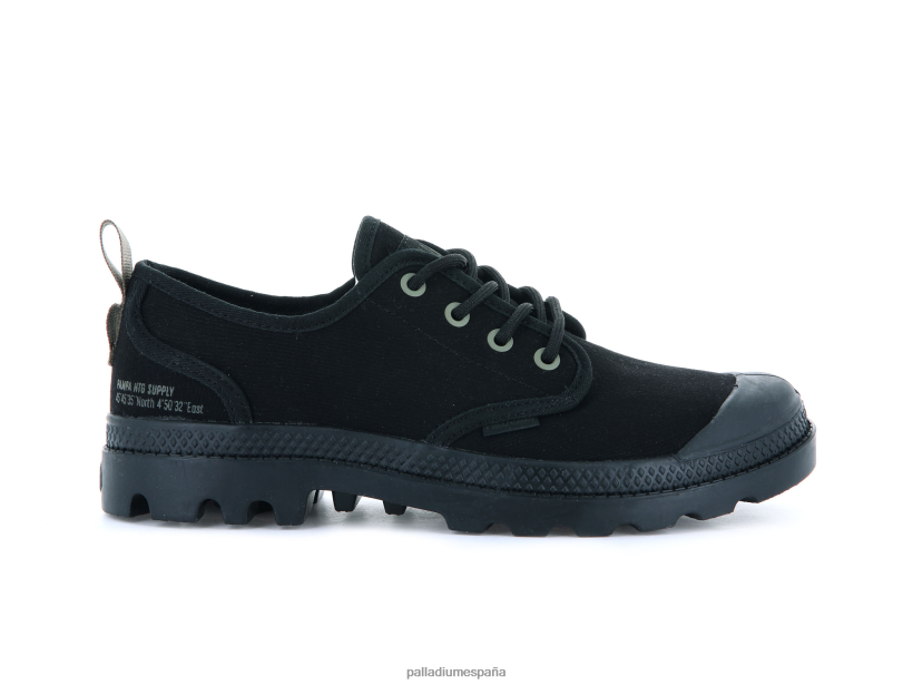 unisexo pampa oxford herencia Palladium negro zapatos DF42XP176