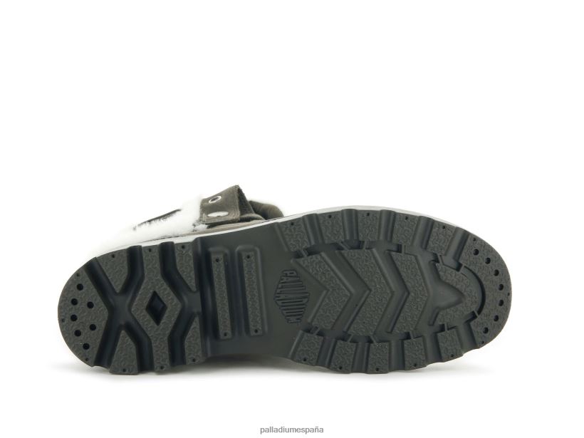 mujer blusa holgada de nubuck Palladium cachorro botas DF42XP228