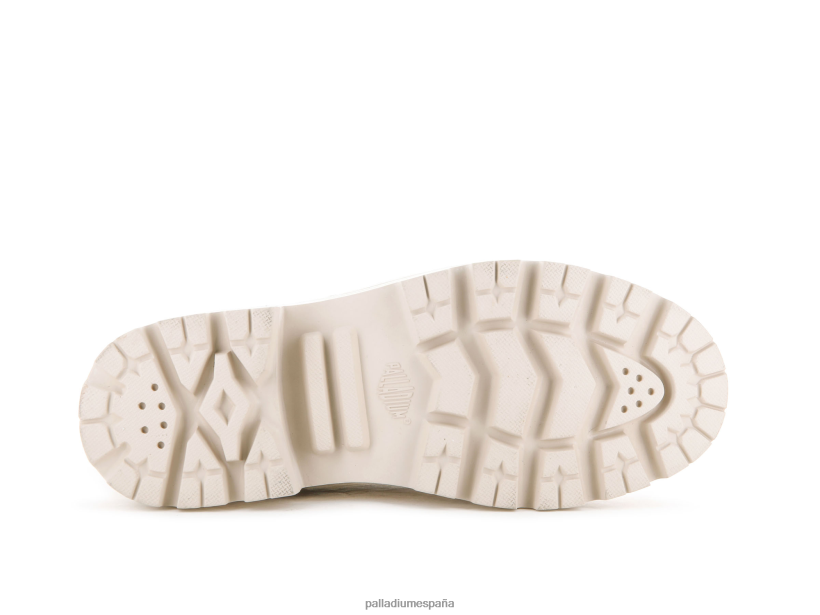 mujer cuero palabase Palladium caqui claro botas DF42XP277