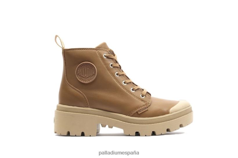 mujer cuero palabase Palladium querido moreno botas DF42XP231