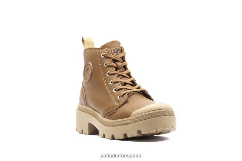 mujer cuero palabase Palladium querido moreno botas DF42XP231