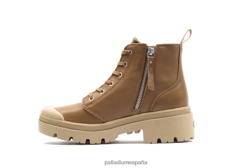 mujer cuero palabase Palladium querido moreno botas DF42XP231