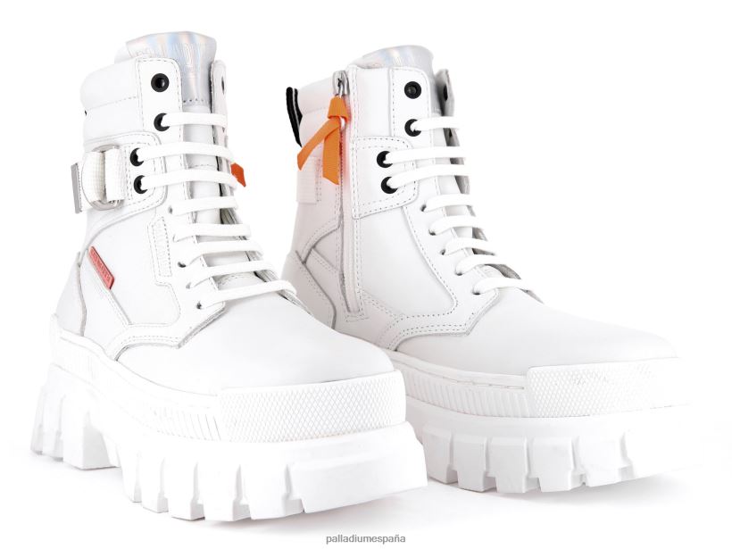 mujer guardabosques deportivo revuelta Palladium estrella blanca botas DF42XP296