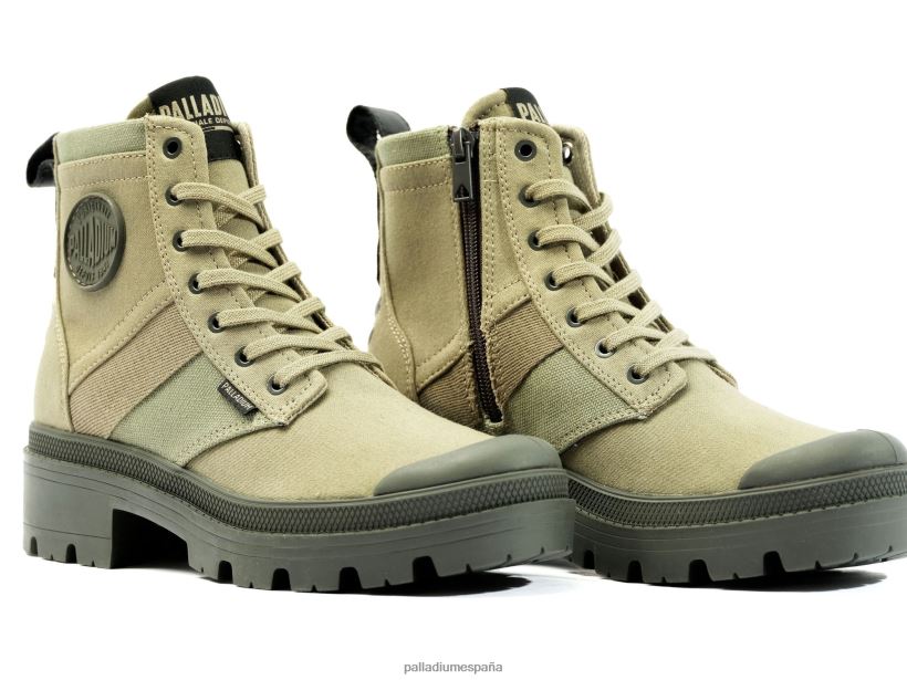 mujer pallabase hola ejército Palladium vetiver botas DF42XP216