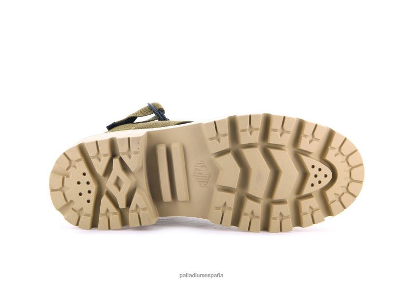 mujer pallabase tacto s tx Palladium aceituna botas DF42XP252
