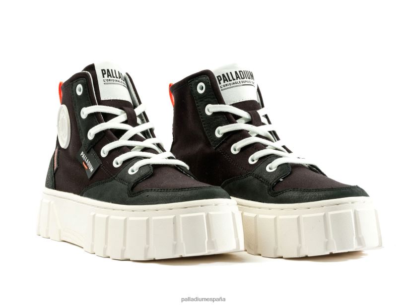 mujer pallatower hola Palladium negro zapatos DF42XP286