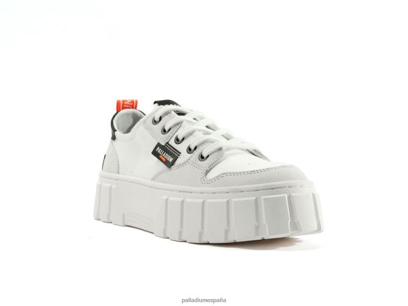 mujer pallatower lo Palladium estrella blanca zapatos DF42XP309