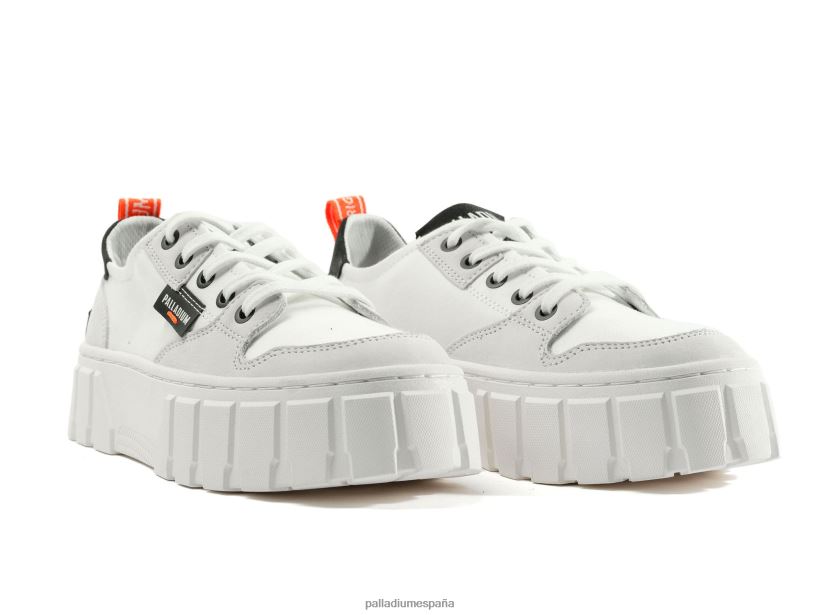 mujer pallatower lo Palladium estrella blanca zapatos DF42XP309