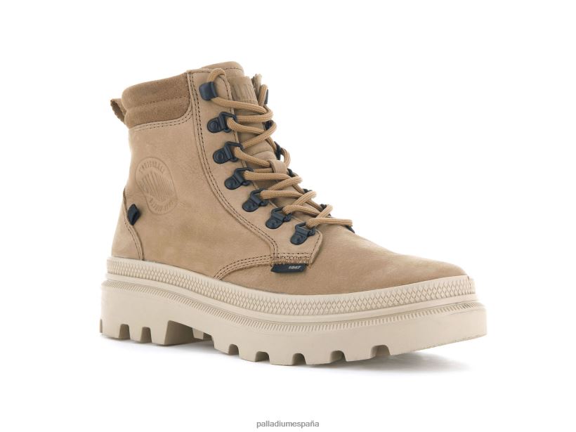 mujer pallatrooper excursionista nubuck Palladium bronceado ocre botas DF42XP230