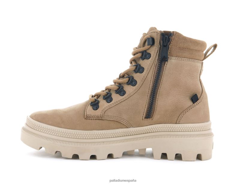 mujer pallatrooper excursionista nubuck Palladium bronceado ocre botas DF42XP230