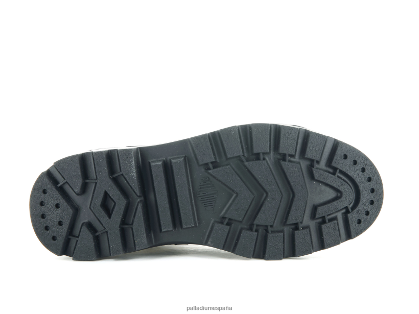 mujer pallatrooper excursionista nubuck Palladium negro botas DF42XP235