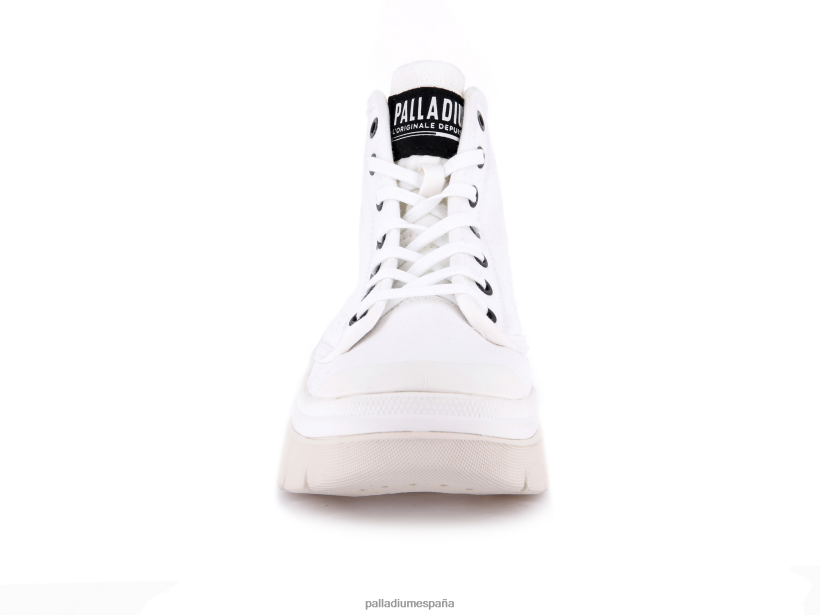 mujer pallawave Palladium estrella blanca zapatos DF42XP291