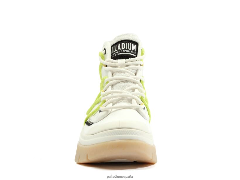 mujer pallawave encaje Palladium estrella blanca zapatos DF42XP293