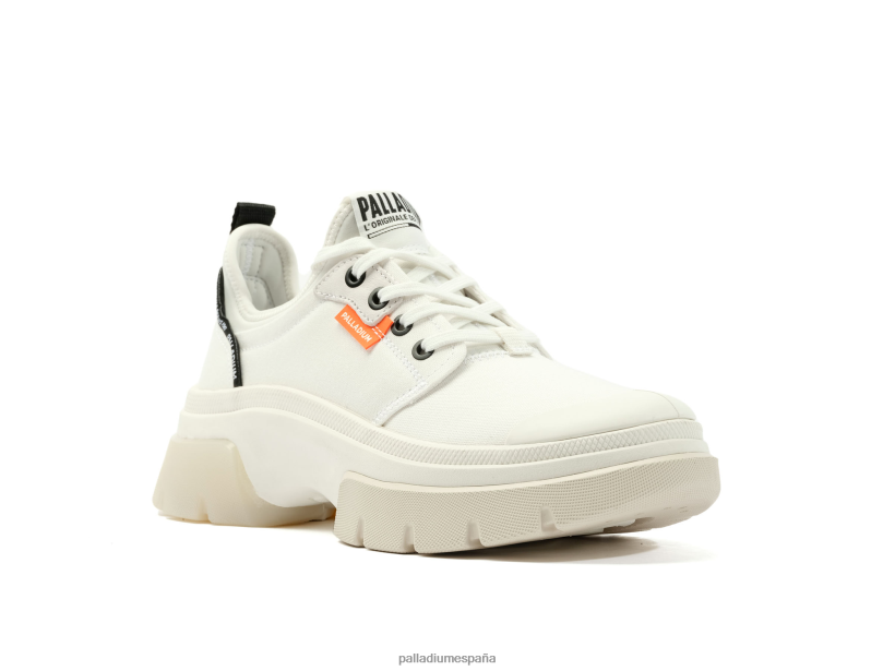 mujer pallawave lo metro Palladium estrella blanca zapatos DF42XP302