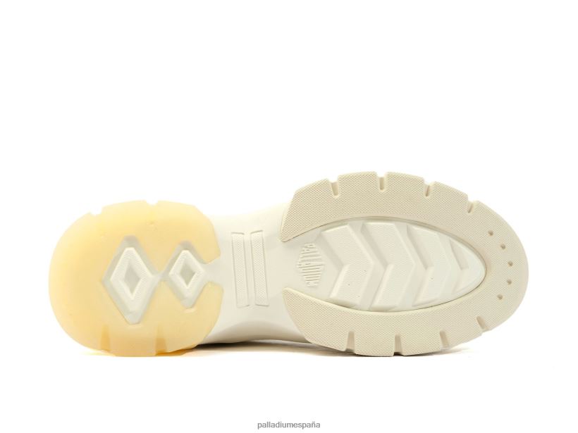 mujer pallawave medio metro Palladium estrella blanca zapatos DF42XP285