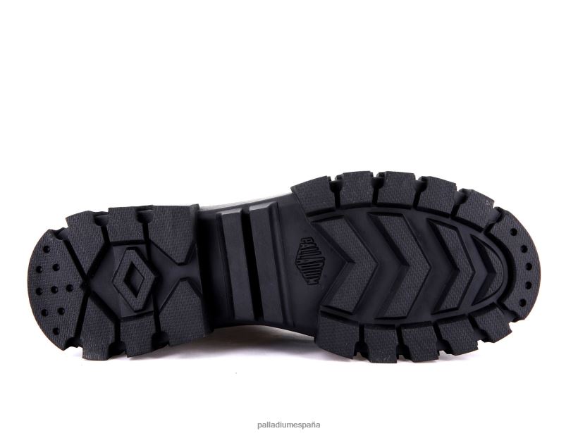 mujer revuelta hola metal Palladium Plateado oscuro botas DF42XP288