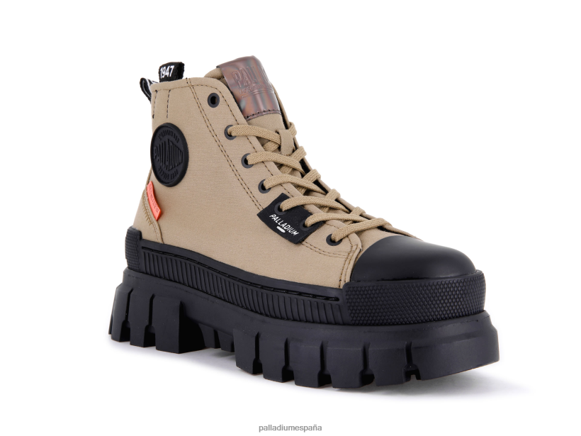 mujer revuelta hola tx Palladium aceituna zapatos DF42XP297