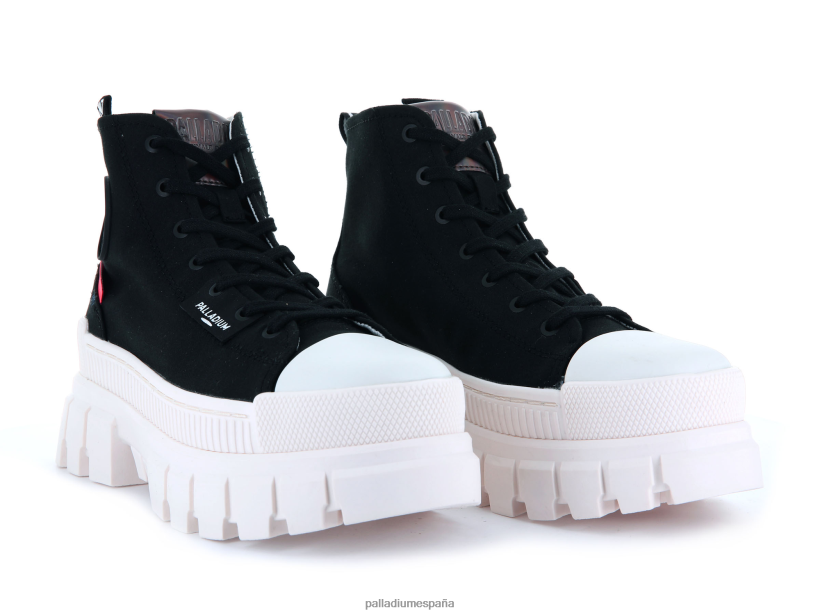 mujer revuelta hola tx Palladium negro/malvavisco zapatos DF42XP300