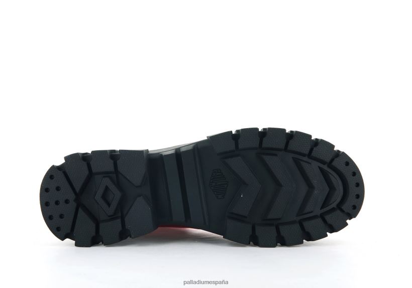 mujer revuelta hola tx Palladium salsa roja botas DF42XP251