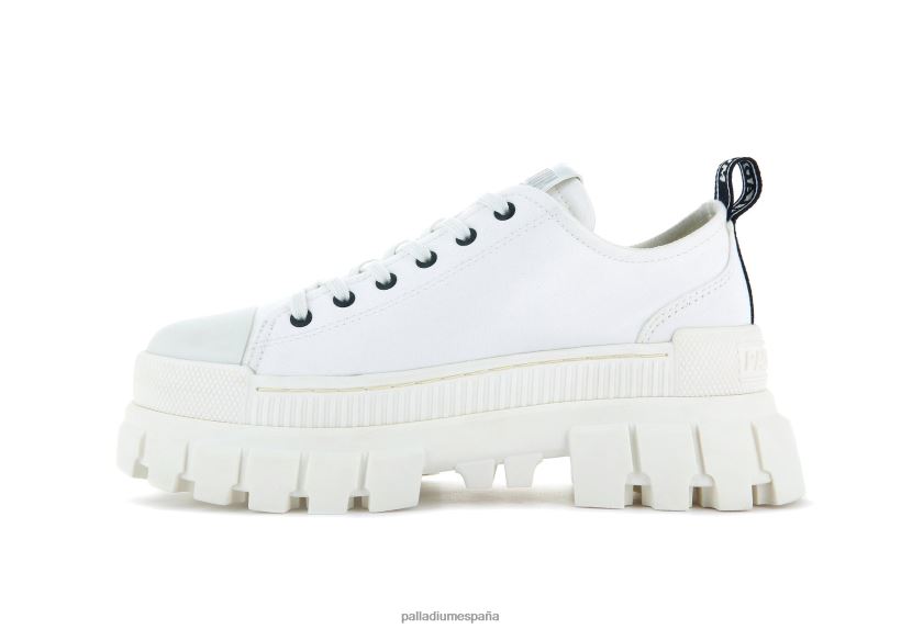 mujer revuelta lo tx Palladium estrella blanca zapatos DF42XP316