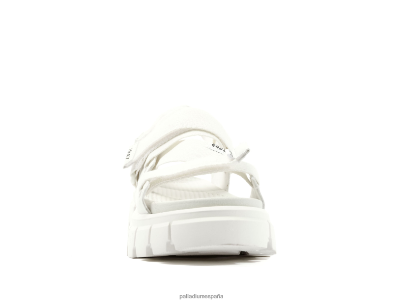 mujer sandalia revuelta mono Palladium estrella blanca zapatos DF42XP306