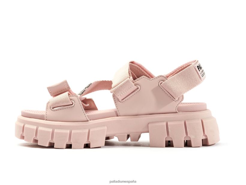 mujer sandalia revuelta mono Palladium rosa humo sandalias DF42XP305