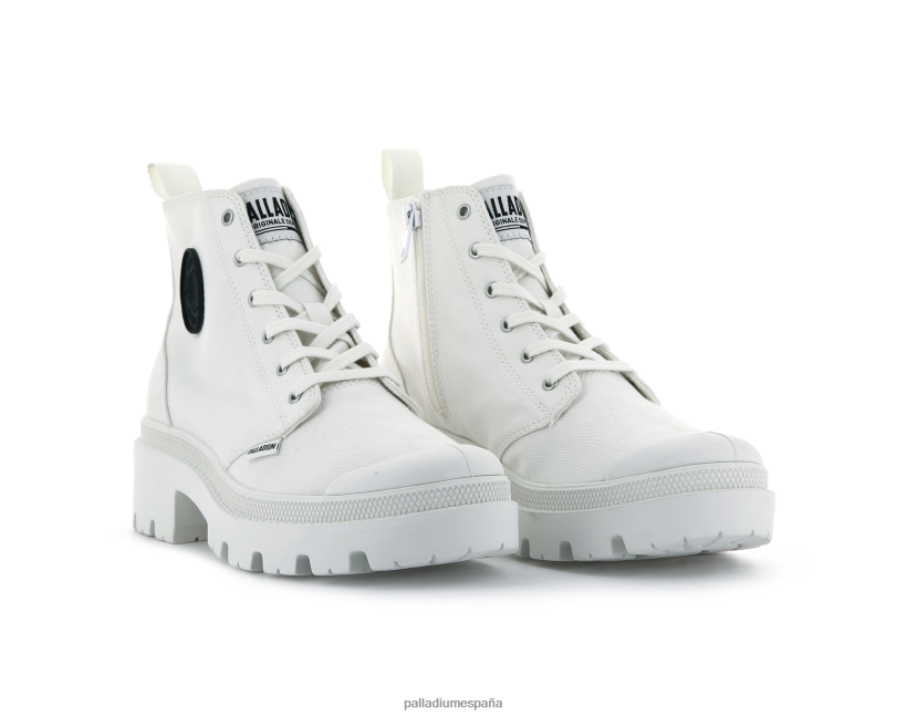 mujer sarga pallabase Palladium estrella blanca botas DF42XP260